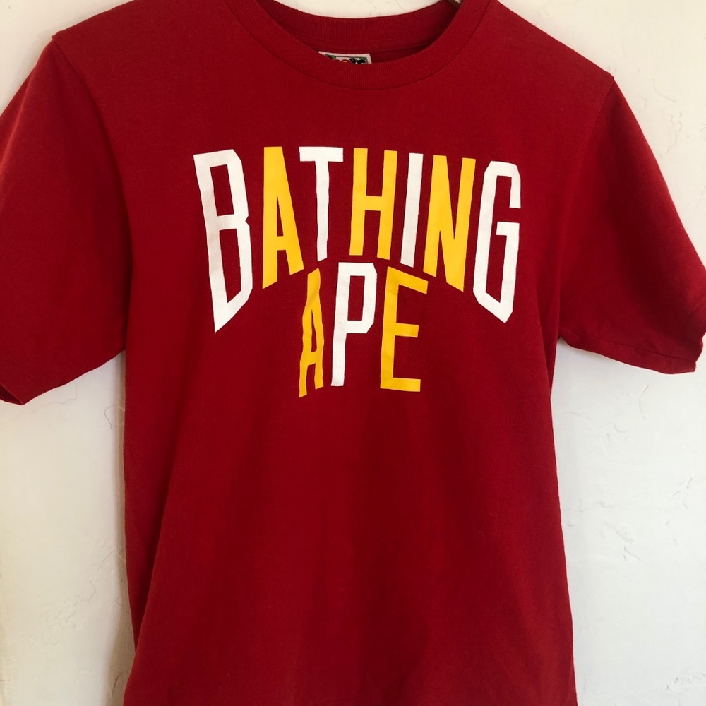 Bathing Ape Red T Shirt